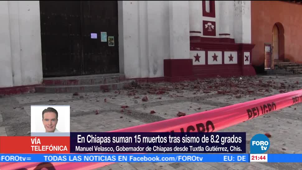 Más de 40 mil viviendas afectadas por sismo en Chiapas