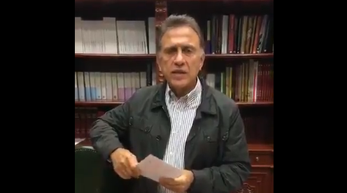 Miguel Ángel Yunes, gobernador de Veracruz, rinde informe tras sismo