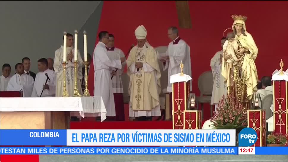 Papa Francisco reza por las víctimas del sismo de México
