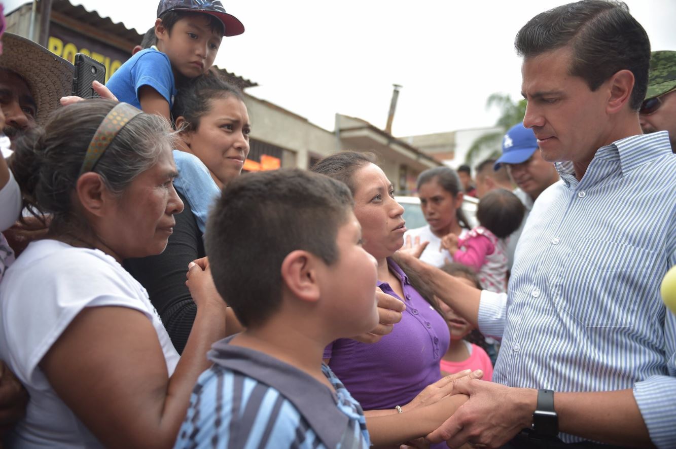 EPN ratifica su solidaridad y apoyo a damnificados por sismo en Morelos