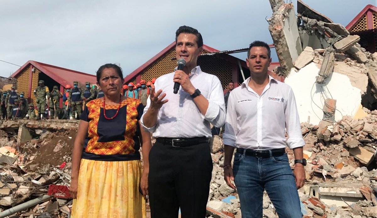 EPN decreta luto nacional por sismo