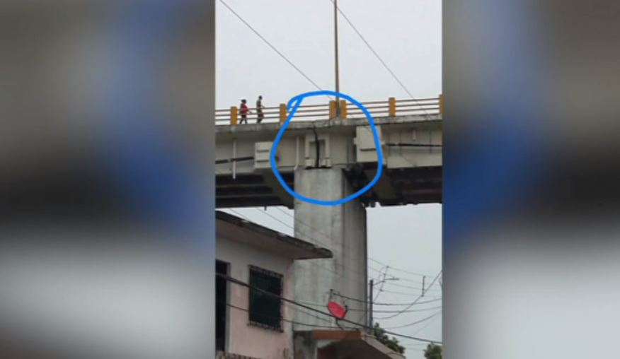 puente de alvarado sufre daños tras sismo