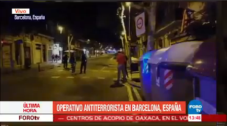 Realizan Operativo Antiterrorista Barcelona Autoridades Españolas