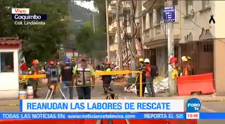 Reanudad Labores Rescate Edificio Colapsado Lindavista