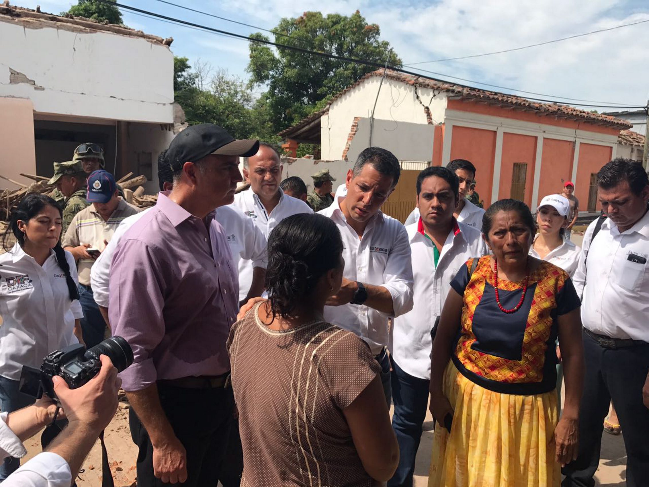 afectaciones en el municipio de Juchitán tras sismo