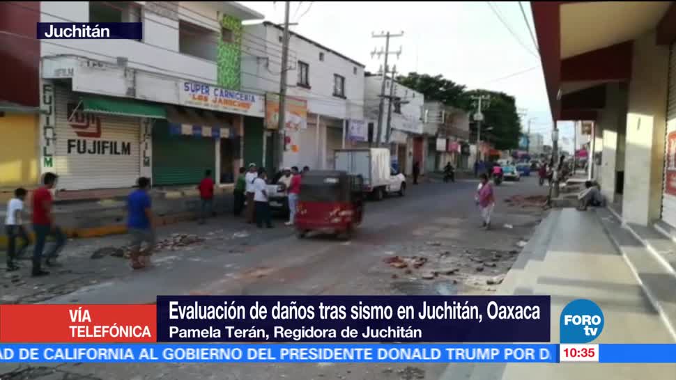 Regidora, Juchitán, Oaxaca, damnificados