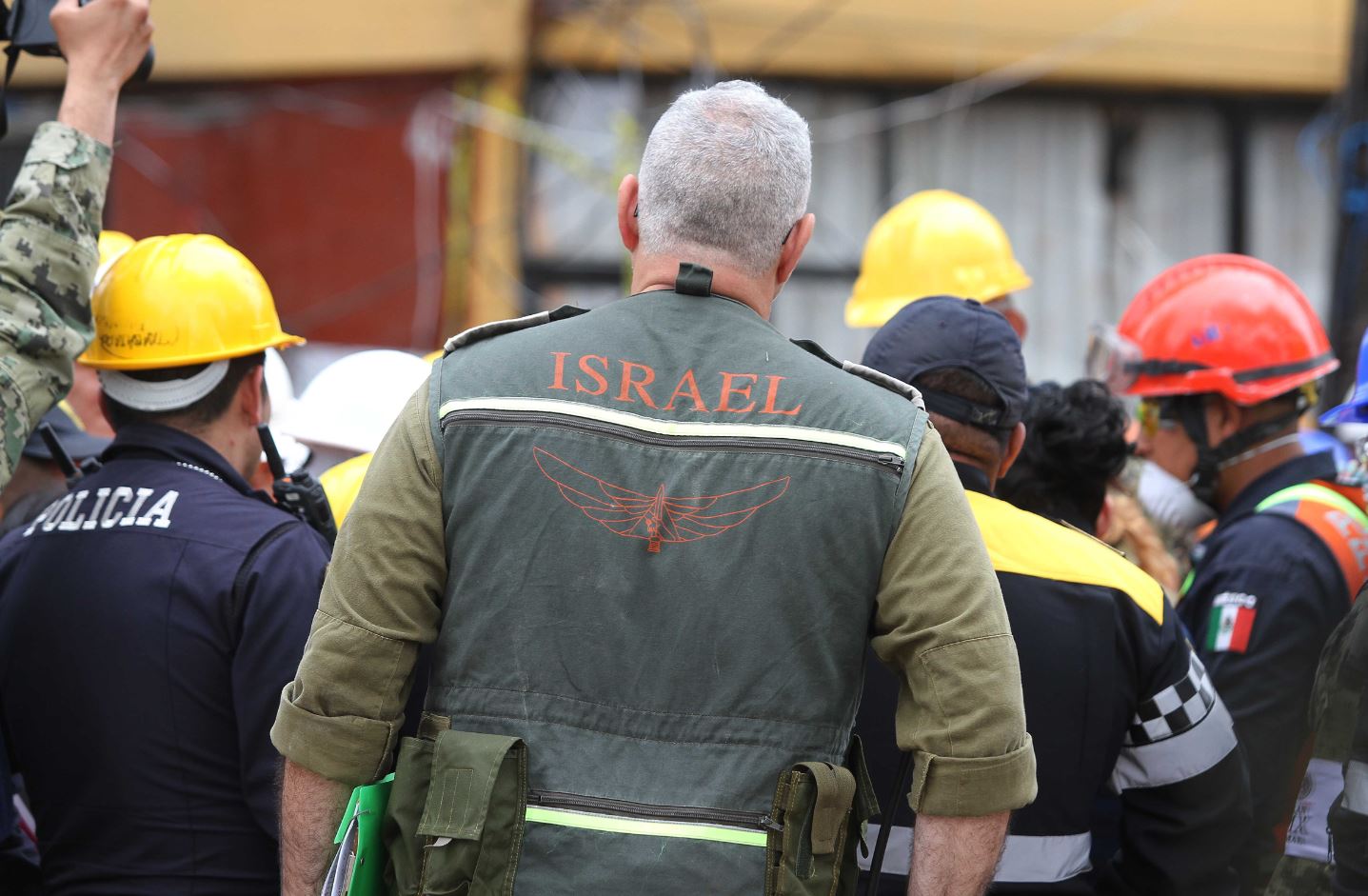 Los equipos de rescate de Israel se unieron a las labores en la CDMX.