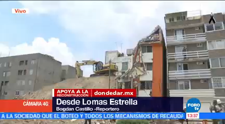 Retiran Escombros Zona Derrumbe Lomas Estrella Iztapalapa