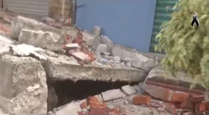 Se abre grieta en Tláhuac tras sismo