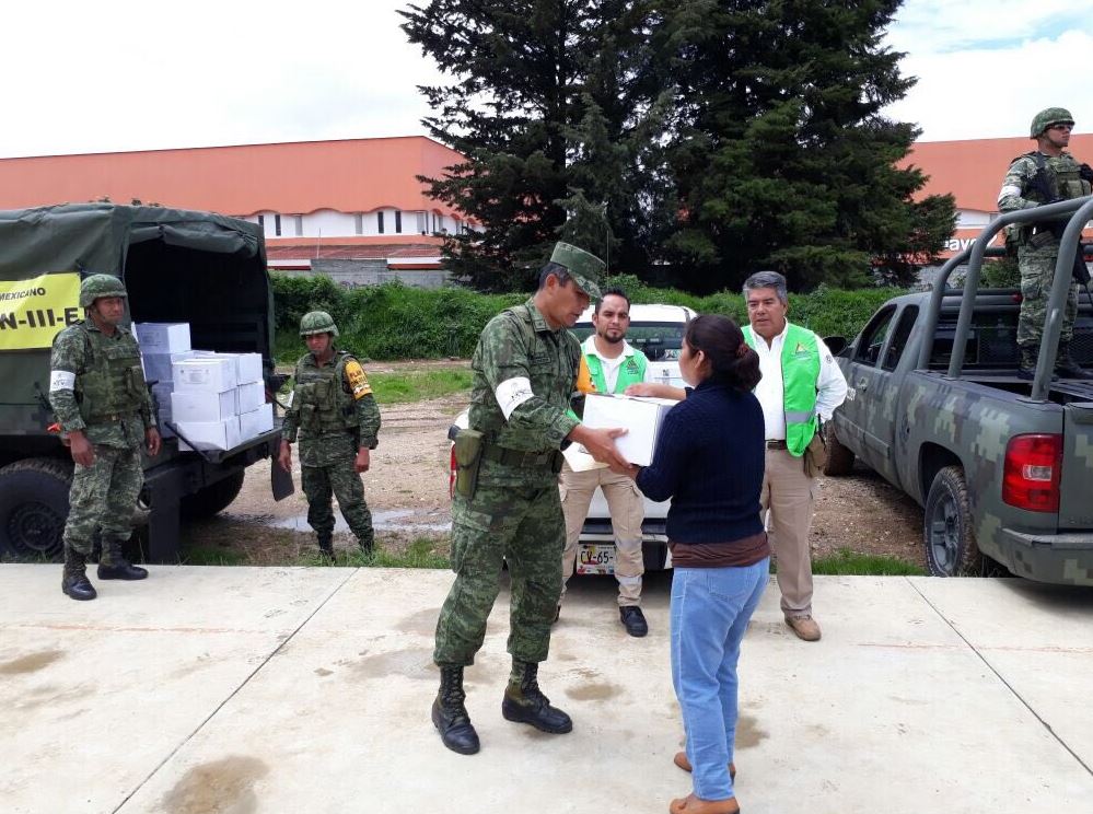 Sedena mantiene trabajos de ayuda a damnificados en Chiapas