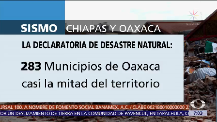 Segob Emite Declaratoria Desastre 283 Municipios Oaxaca Sismo