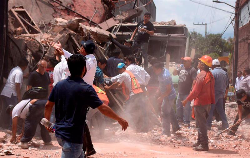 ONU ofrece apoyo a México tras sismo