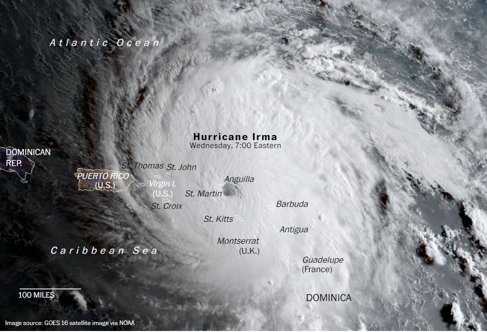 Qué tan grande y poderoso es el huracán ‘Irma’