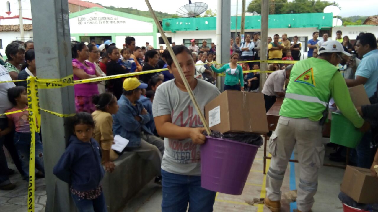 Tras sismo, llega ayuda humanitaria a 34 municipios en Chiapas