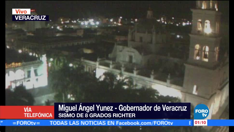 Veracruz sin daños tras sismo en CDMX