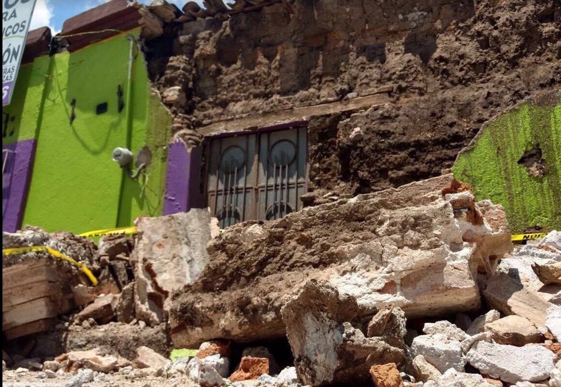 Afectados por el sismo en Chiapas