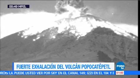 Volcán Popocatépetl Emite Fumarola 2 Mil Metros Altura