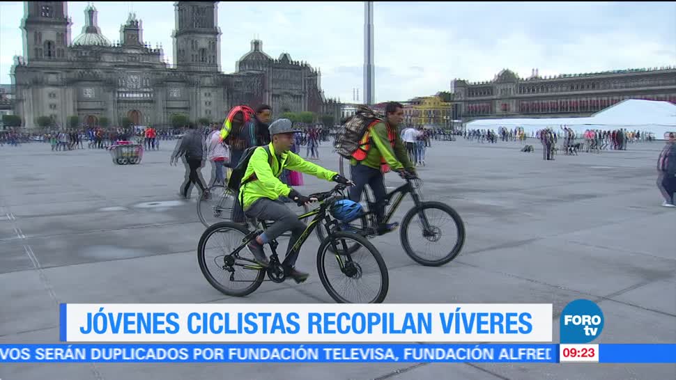 Ciclistas se solidarizan con los damnificados por el sismo