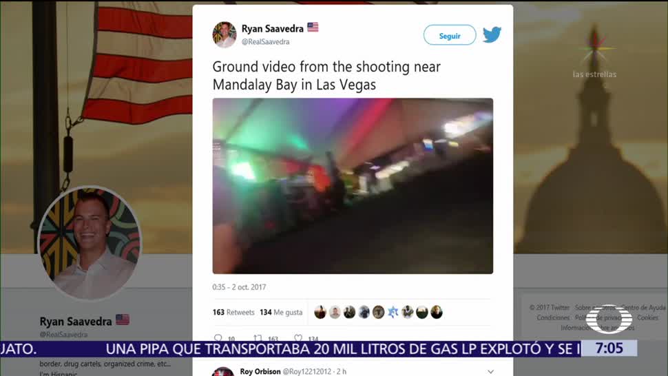 Descartan terrorismo como móvil del tiroteo en Las Vegas