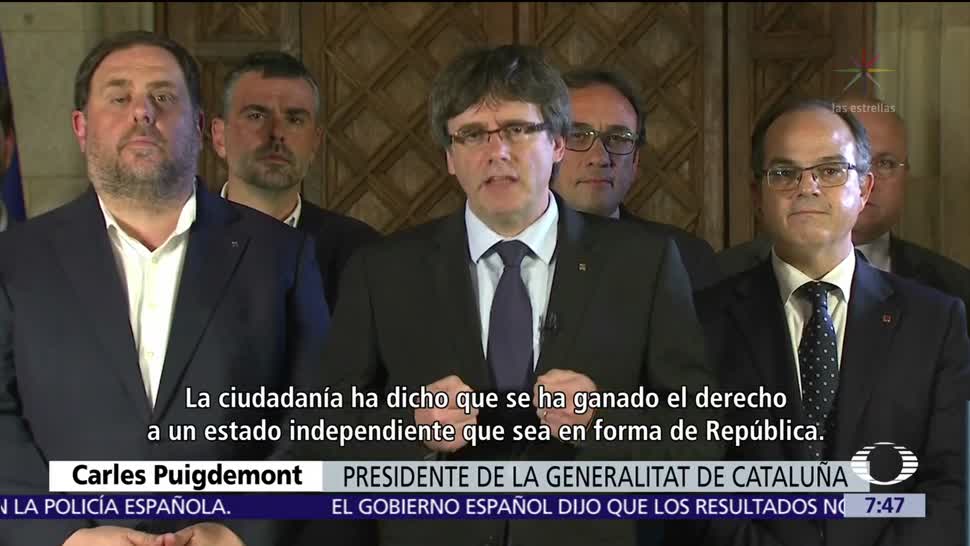 Carles Puigdemont llevará al Parlamento catalán el resultado del referéndum