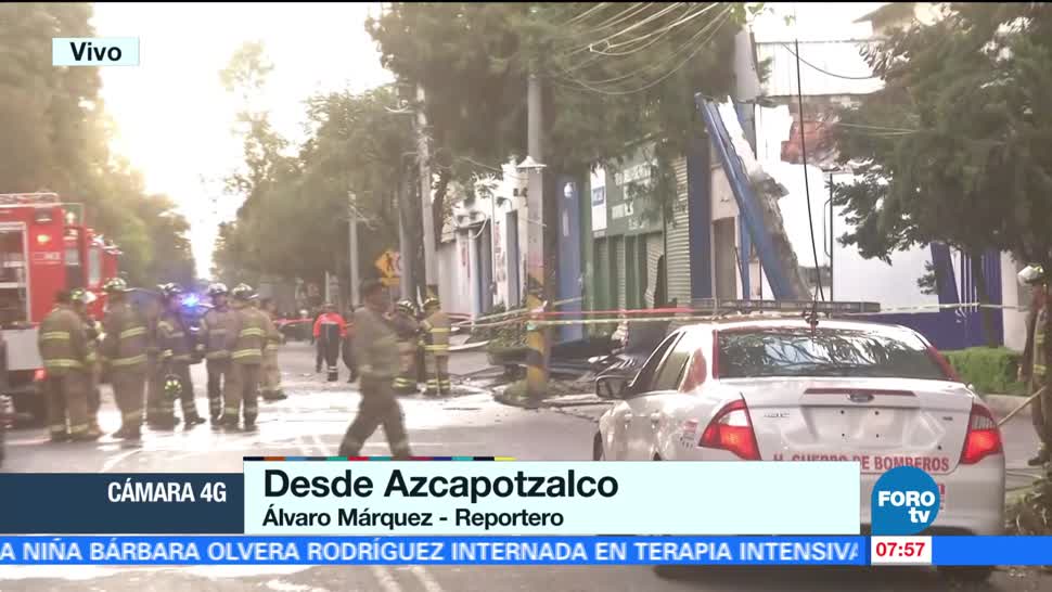 Controlan explosión en zona industrial de Azcapotzalco