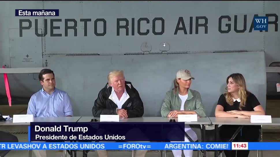 Trump se justifica por no haber visitado Puerto Rico antes