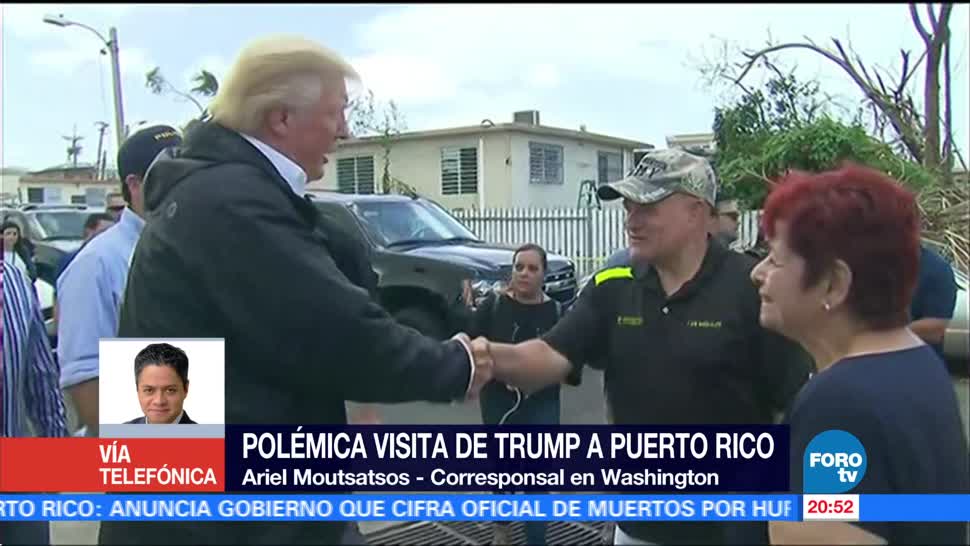 La polémica visita de Trump a Puerto Rico