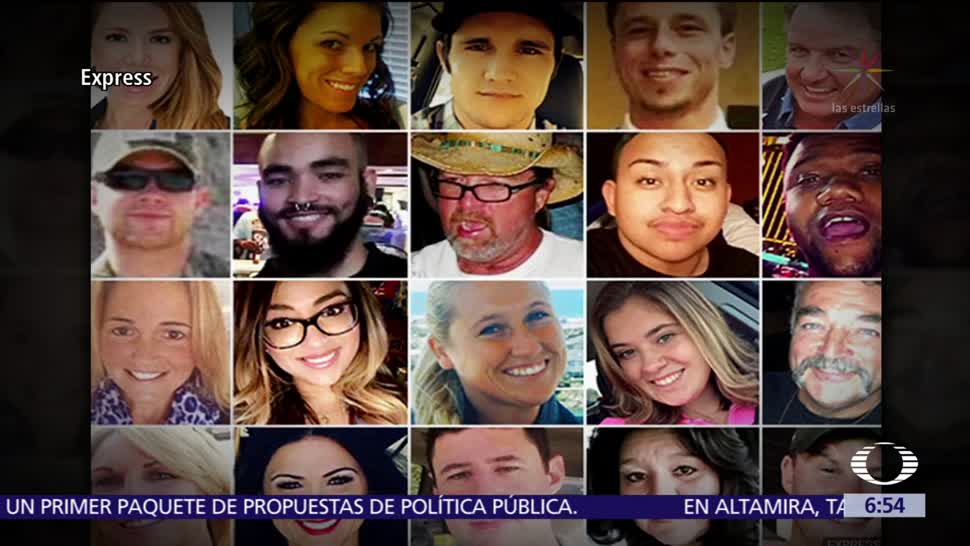 Identifican a 56 de los 59 muertos por masacre en Las Vegas