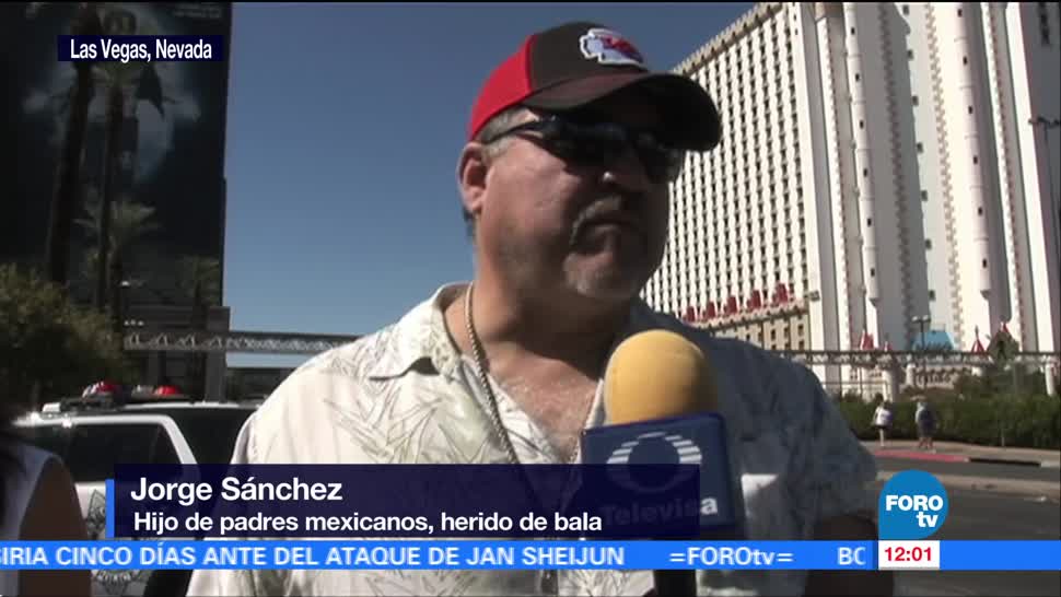 Mexicano herido relata como ocurrió el tiroteo en Las Vegas