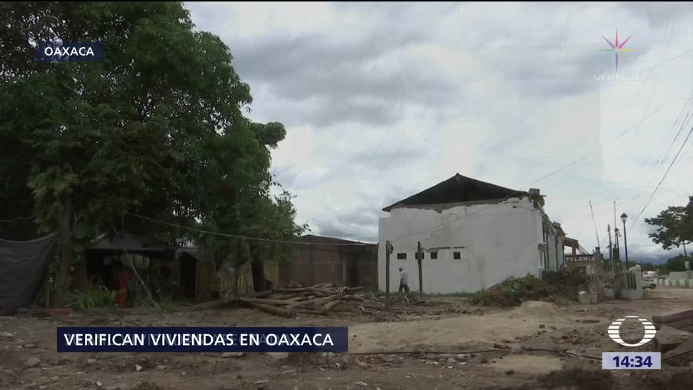 Continúa verificación de viviendas afectadas en Oaxaca