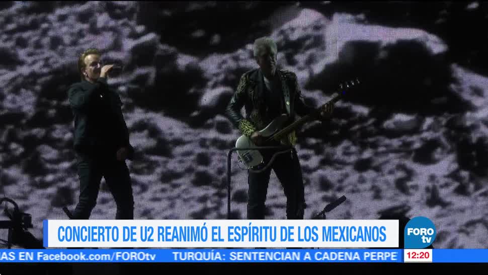 U2 dedica palabras a México en primer concierto en la CDMX