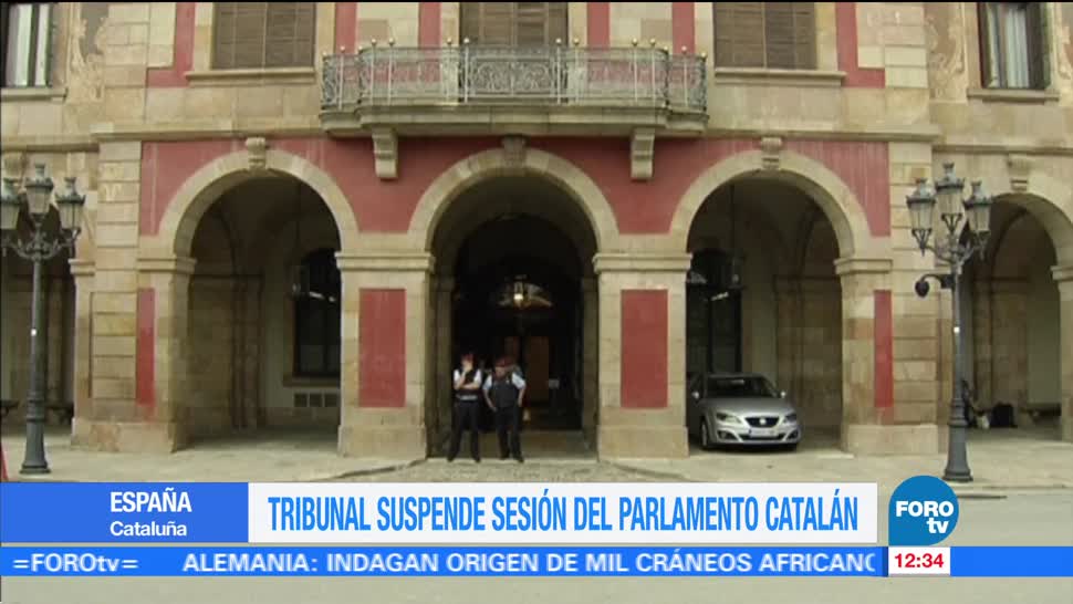 Tribunal Constitucional suspende la sesión del Parlamento catalán