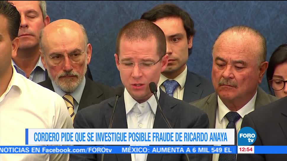 Ernesto Cordero pide investigar si Ricardo Anaya cometió fraude