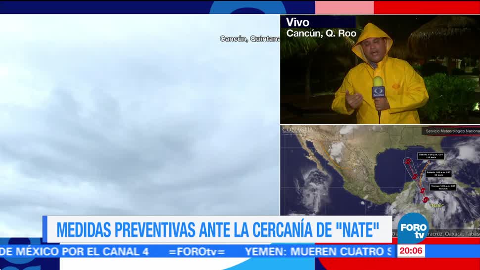 Quintana Roo aplica medidas preventivas ante cercanía de ‘Nate’