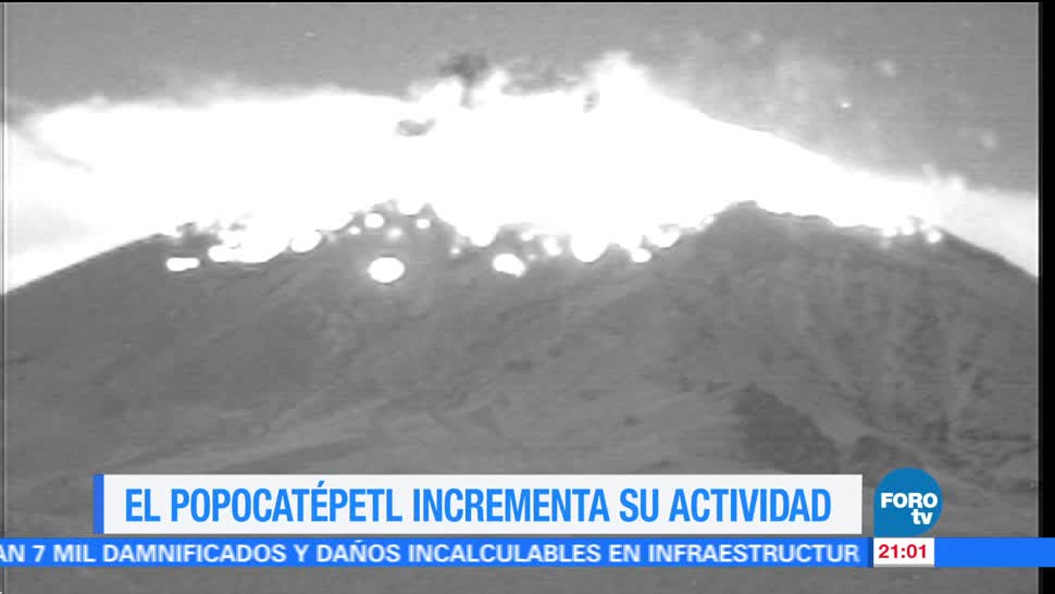 Popocatépetl registra 88 exhalaciones