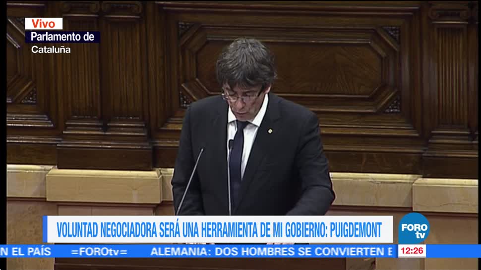 Puigdemont inicia sesión en el Parlamento de Cataluña