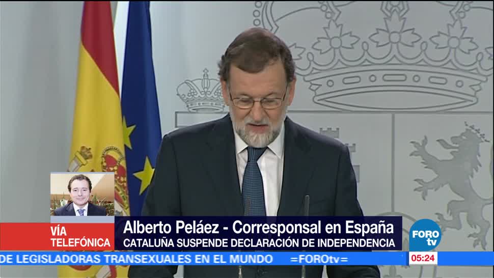 Rajoy pide a Puidgemont aclarar si declaró la independencia catalana