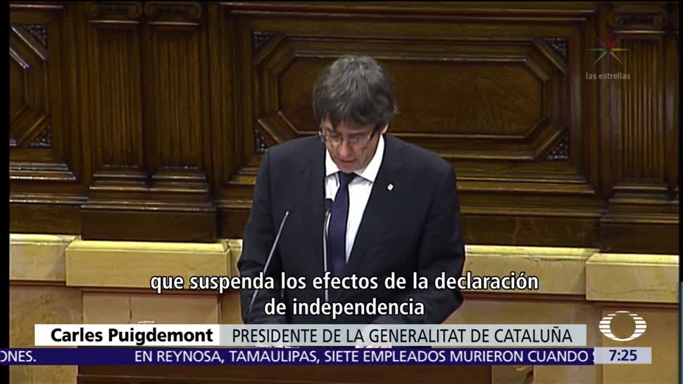 Rajoy advierte de medidas excepcionales si Cataluña no retira declaración de independencia