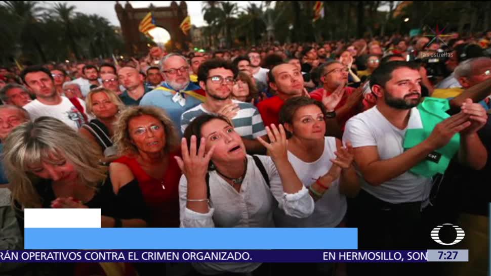 Incredulidad entre catalanes, tras suspensión de la declaratoria de independencia