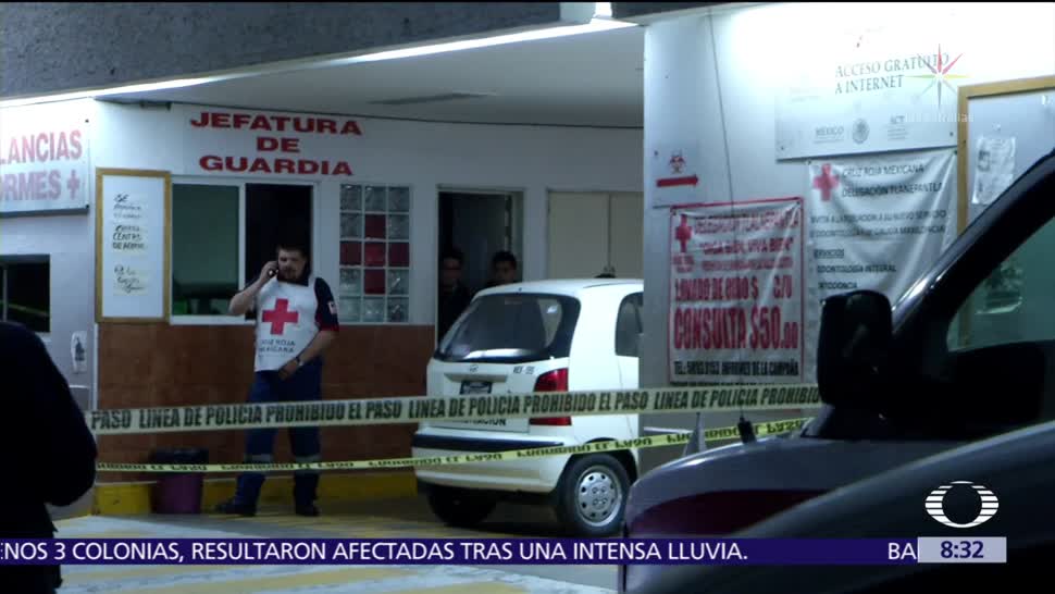 Un muerto y un herido por balacera en la Cruz Roja de Tlalnepantla