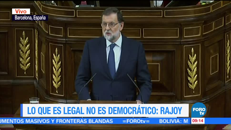 Puigdemont anunció la victoria antes de contar los votos: Rajoy