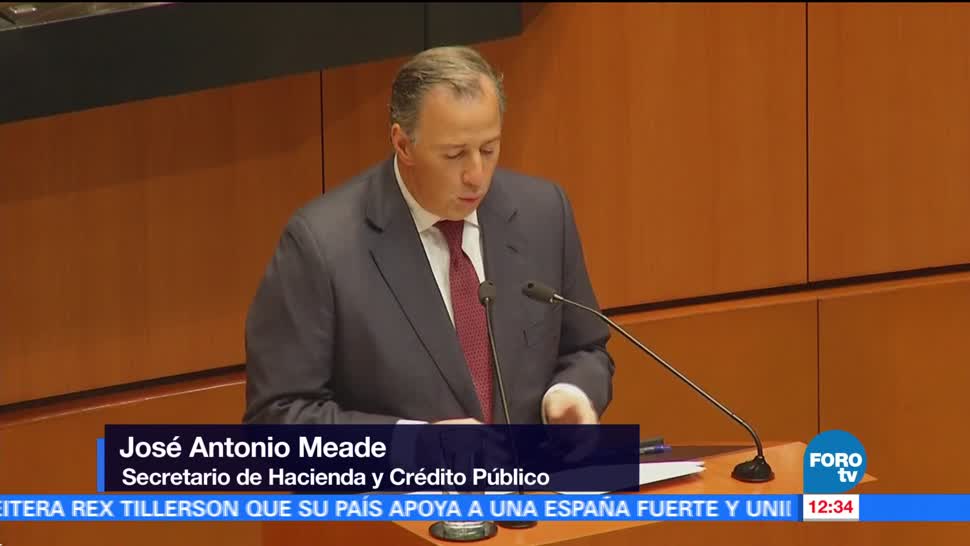 José Antonio Meade comparece ante el Senado de la República
