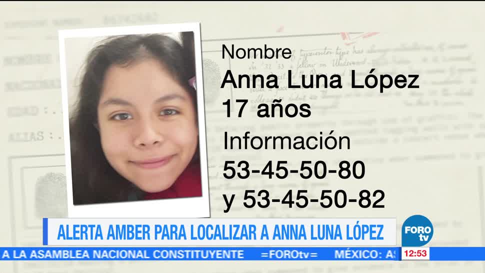 Activan Alerta Amber por Anna Luna López, de 17 años