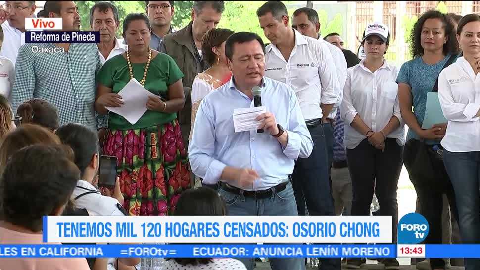 Osorio Chong encabeza entrega de apoyos a damnificados del sismo en Oaxaca