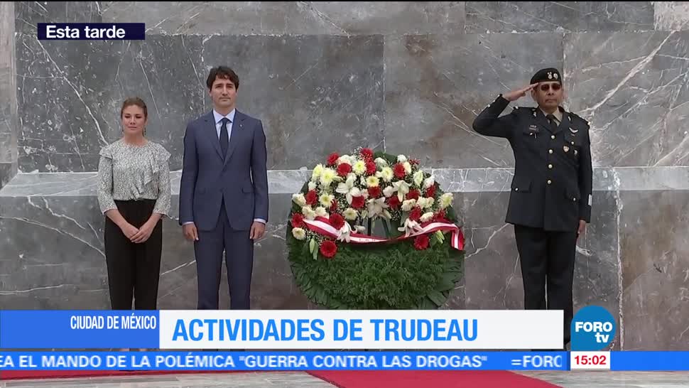 primer ministro de Canadá Justin Trudeau llega a México