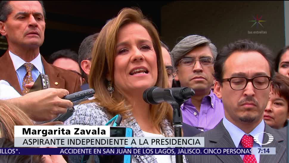 Margarita Zavala se registra como aspirante a una candidatura presidencial independiente