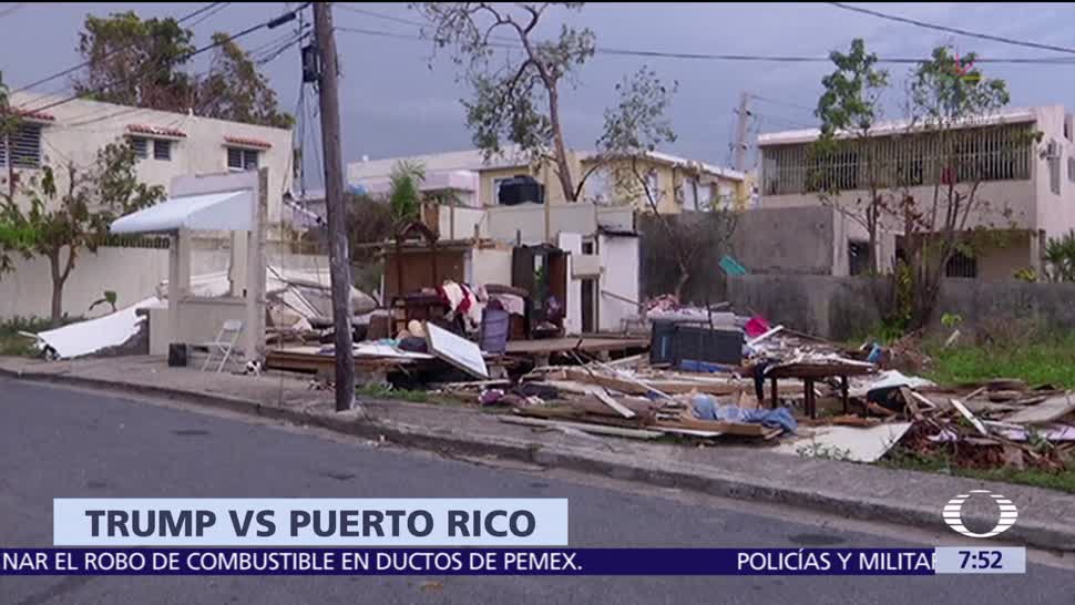 Trump advierte que la ayuda a Puerto Rico no será para siempre