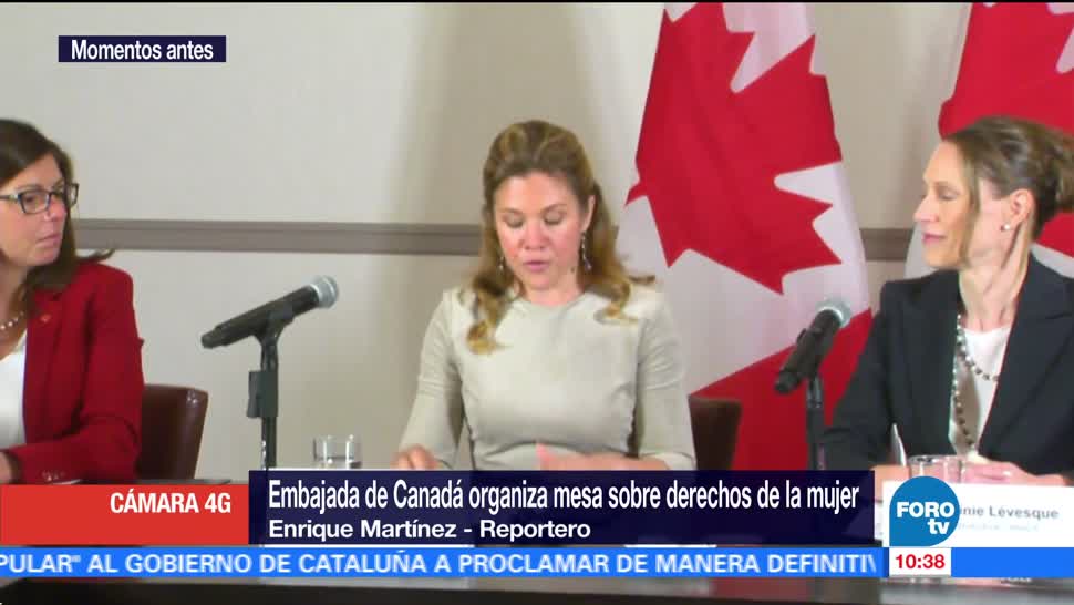 Esposa de Justin Trudeau participa en mesa sobre derechos de la mujer