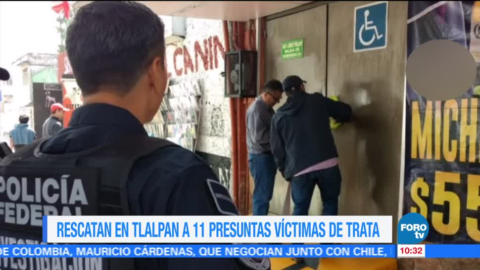 Rescatan a 11 presuntas víctimas de trata de personas en Tlalpan