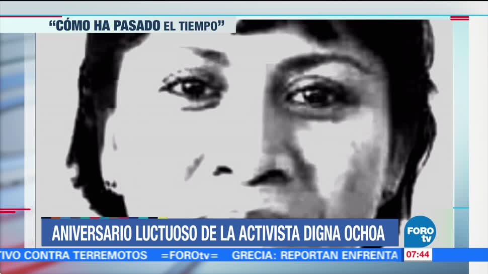 Aniversario luctuoso de la activista Digna Ochoa